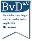 Member of the Professional Association (BvD e. V.) of Data Protection Officers