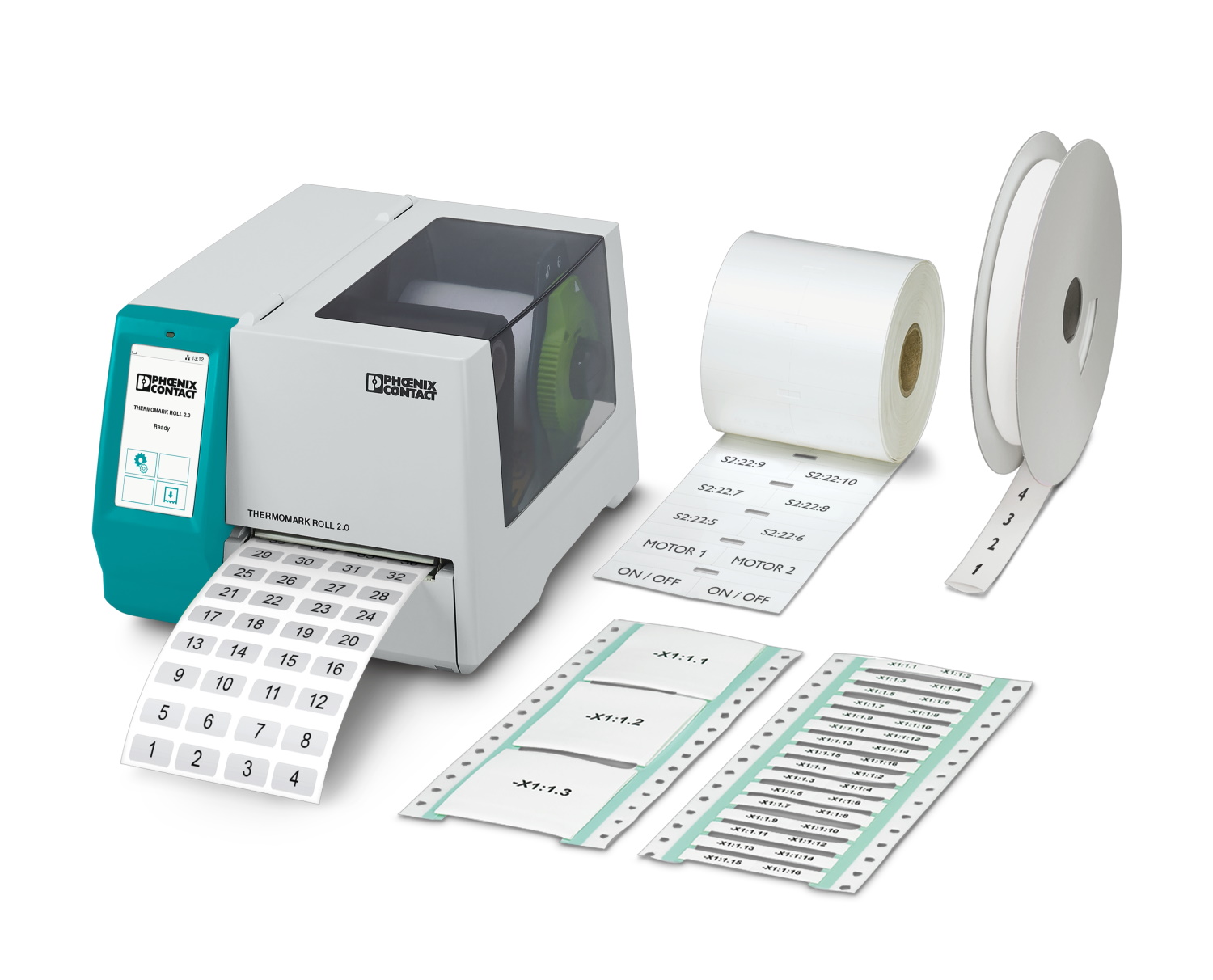 Efficient thermal transfer printer for roll and continuous formats THERMOMARK ROLL 2.0