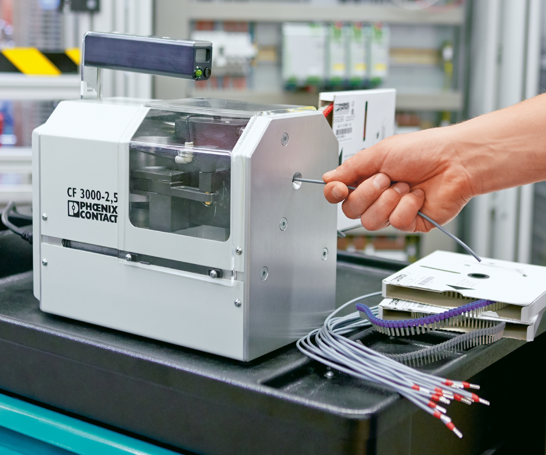 Automatic devices for the fast wire processing